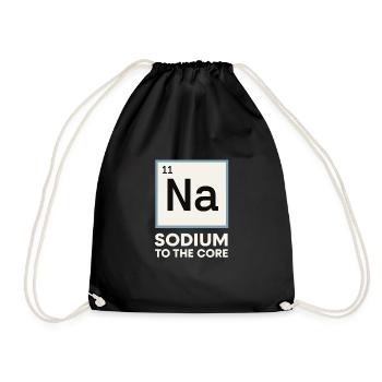 Salzliebhaber Natriumabhängiger Nacl Meme - Turnbeutel - Schwarz - Vorne