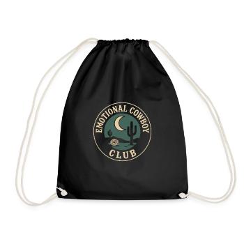 Cowboy Sad Cowboy Western Emo Country Music Fan - Drawstring Bag - black - Front