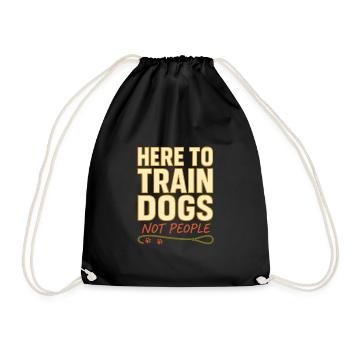 Dresseur de chiens Humour Trust Chiens Sarcastiques - Sac de sport léger - noir - Devant