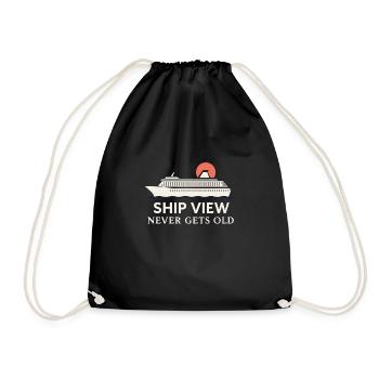 Cruise Addict Funny Cruise Loyalty Ocean - Drawstring Bag - black - Front