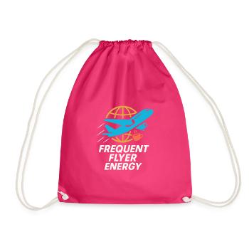 Hôtesse de l’air Personnel navigant commercial Life Aviation - Sac de sport léger - fuchsia - Devant