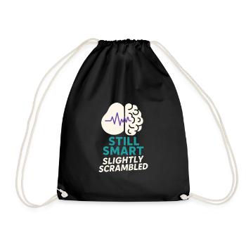 Neuro-resilient brain injury survivor - Drawstring Bag - black - Front