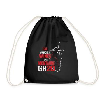 GR 20 vaincu une montagne corse randonnee gr 20 - Sac de sport léger - noir - Devant