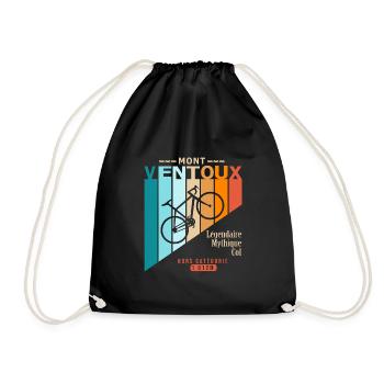 vélo mont ventoux cyclsite velo - Sac de sport léger - noir - Devant
