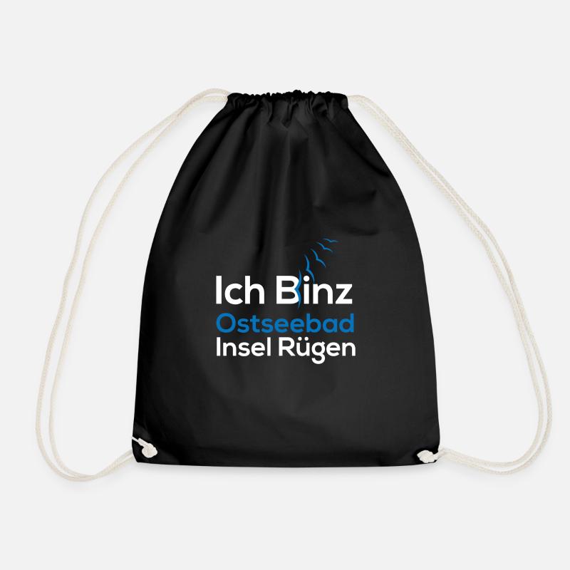 Ich Binz (Rügen-Edition) - Turnbeutel - Schwarz