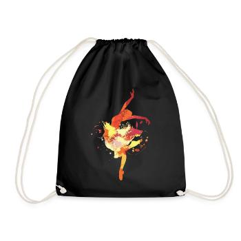 Ballet dance - Drawstring Bag - black - Front