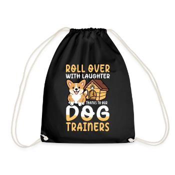 Thanks To Our Dog Trainers für einen Hundetrainer - Turnbeutel - Schwarz - Vorne