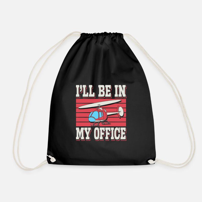 Ich werde in meinem Büro sein - Turnbeutel - Schwarz
