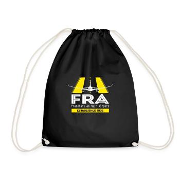 FRA Frankfurt Airport Allemagne - Conception d’avions - Sac de sport léger - noir - Devant