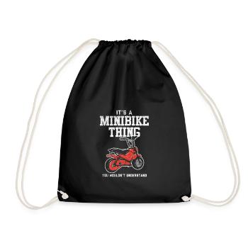 Amateurs de minibike : c’est un truc de minibike - Sac de sport léger - noir - Devant