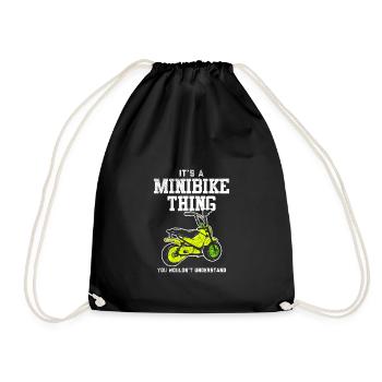 Amateurs de minibike : c’est un truc de minibike - Sac de sport léger - noir - Devant