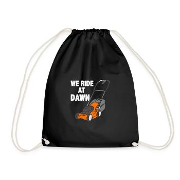 Nous montons à l’aube Paysagiste Humour - Sac de sport léger - noir - Devant