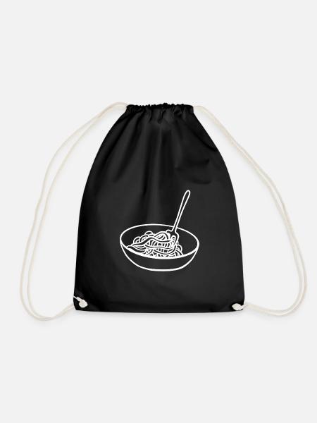 Spaghetti Bowl Noodles Fourchette Spaghetti Server - Sac de sport léger - noir