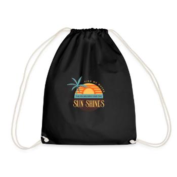 SUN SHINES - Sac de sport léger - noir - Devant