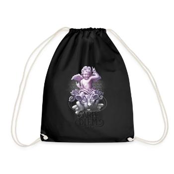 Angel - Drawstring Bag - black - Front