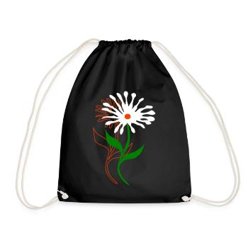 Fleurs, Fleurs - Sac de sport léger - noir - Devant