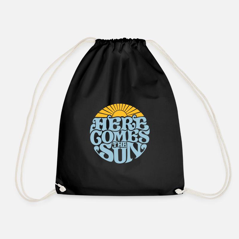 Here comes the sun - Turnbeutel - Schwarz
