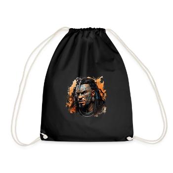 Guerrier maori - Sac de sport léger - noir - Devant