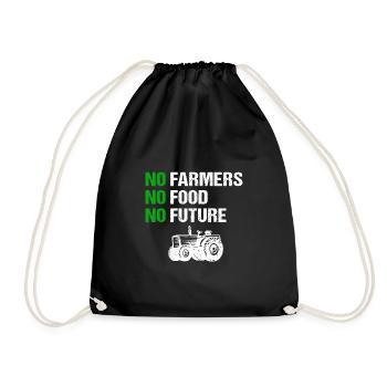 Pas d’agriculteurs, pas de nourriture, pas d’avenir Agriculteurs - Sac de sport léger - noir - Devant