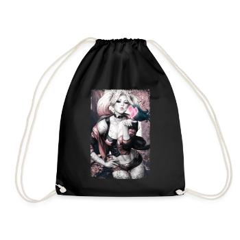 Harley Quinn Comic - Turnbeutel - Schwarz - Vorne