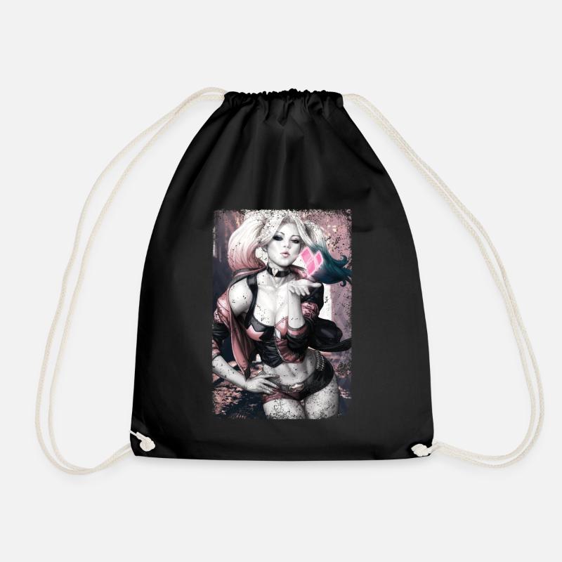 Harley Quinn Comic - Turnbeutel - Schwarz