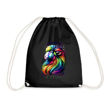 I am the colorful sheep of the family - Turnbeutel - Schwarz - Vorne