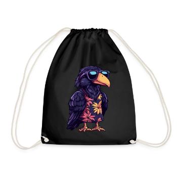 Harpy Bird Summer - Drawstring Bag - black - Front