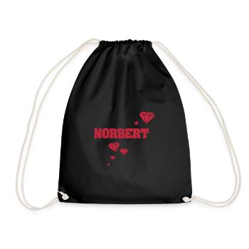 Idée cadeau Norbert - Sac de sport léger - noir - Devant