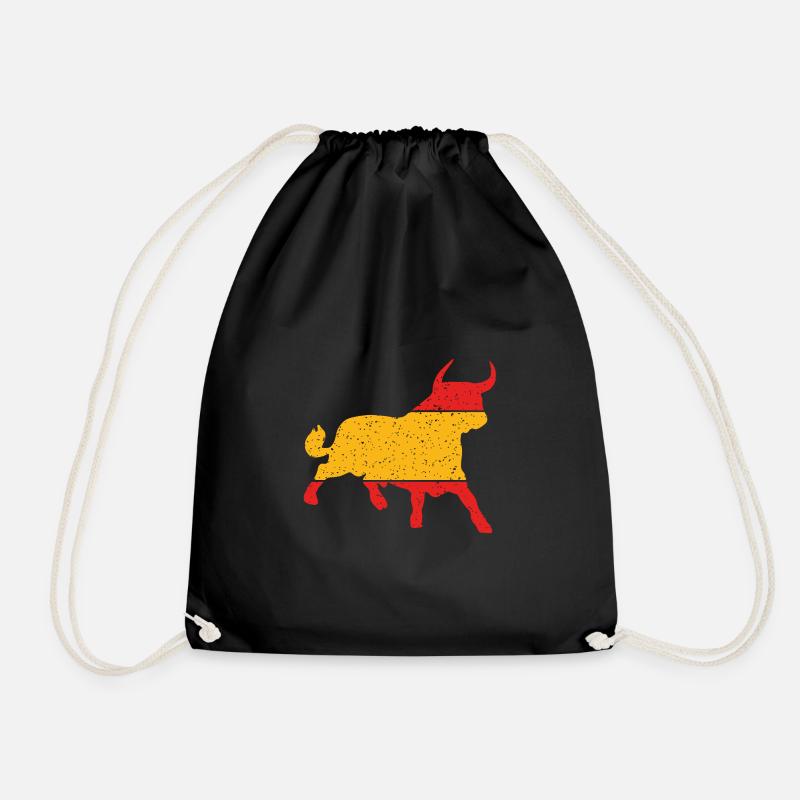 Stier, Bull, Toro | Spanischer Stier - Turnbeutel - Schwarz