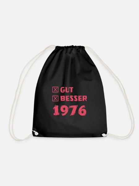 Besser 1976 - Turnbeutel - Schwarz