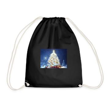 Christmas 28 - Drawstring Bag - black - Front