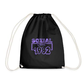 Sozialarbeiter 1982 - Turnbeutel - Schwarz - Vorne