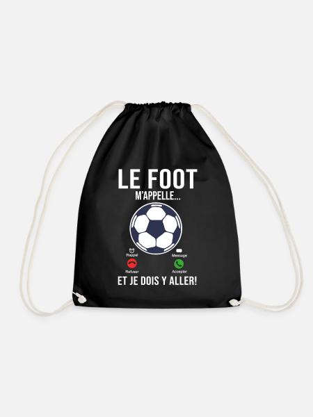 le Foot m'appelle Cadeau Humour football joueur - Sac de sport léger - noir