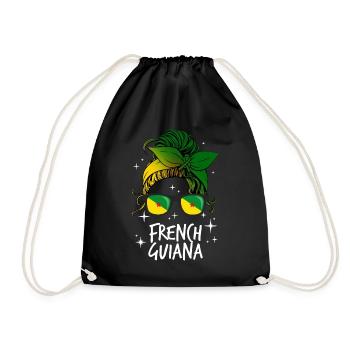 Guyane française - Sac de sport léger - noir - Devant