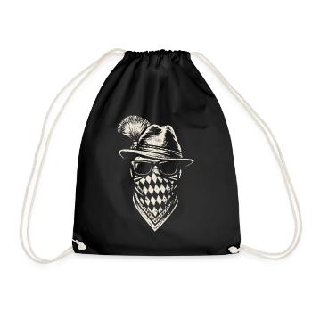 Grantler - Bavarian, marquee, beer and fun - Drawstring Bag - black - Front