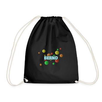 Ball pit Bernd - Drawstring Bag - black - Front