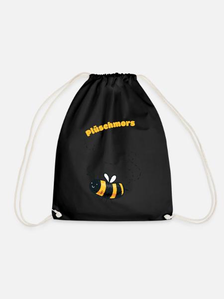 Plüschmors Plattdeutsch Geschenkidee - Turnbeutel - Schwarz