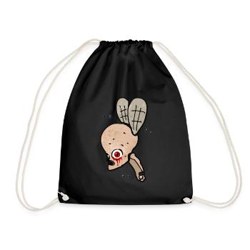 Creepy fly - Drawstring Bag - black - Front