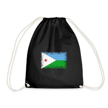 Djibouti - Sac de sport léger - noir - Devant