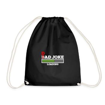 DAD BAD Joke - Cadeau de père Papa Daddy Cadeau de fête des pères - Sac de sport léger - noir - Devant