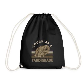 Tough As A Tardigrade Microbiologist - Drawstring Bag - black - Front