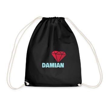 Kostbar Damian - Turnbeutel - Schwarz - Vorne