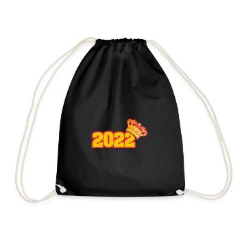 Year 2022 - Drawstring Bag - black - Front
