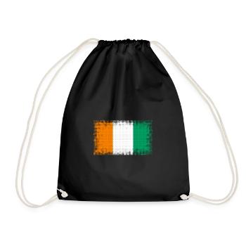 Côte d'Ivoire Côte d Ivoire - Drawstring Bag - black - Front
