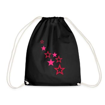 étoiles - Sac de sport léger - noir - Devant