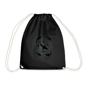 Requins - Requins - Sac de sport léger - noir - Devant