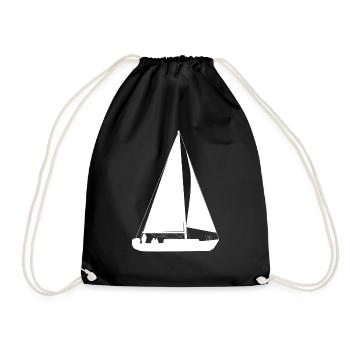 Voilier Voilier Voilier Sports nautiques - Sac de sport léger - noir - Devant