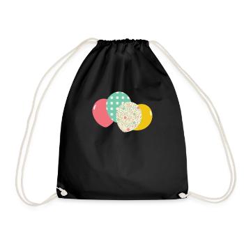 ballons - Sac de sport léger - noir - Devant