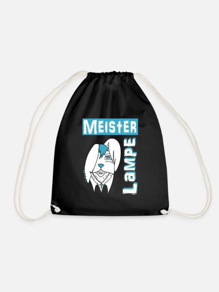 Meister Lampe - Turnbeutel - Schwarz