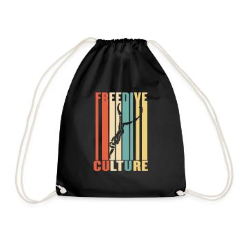 Freedive Culture - Turnbeutel - Schwarz - Vorne
